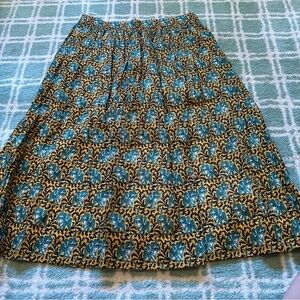 EUC J crew Ratti elephant print skirt. Size 6